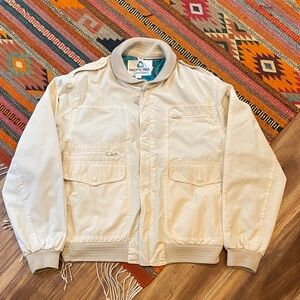 80s windbreaker Pacific Trail Men's Beige Field Jacket